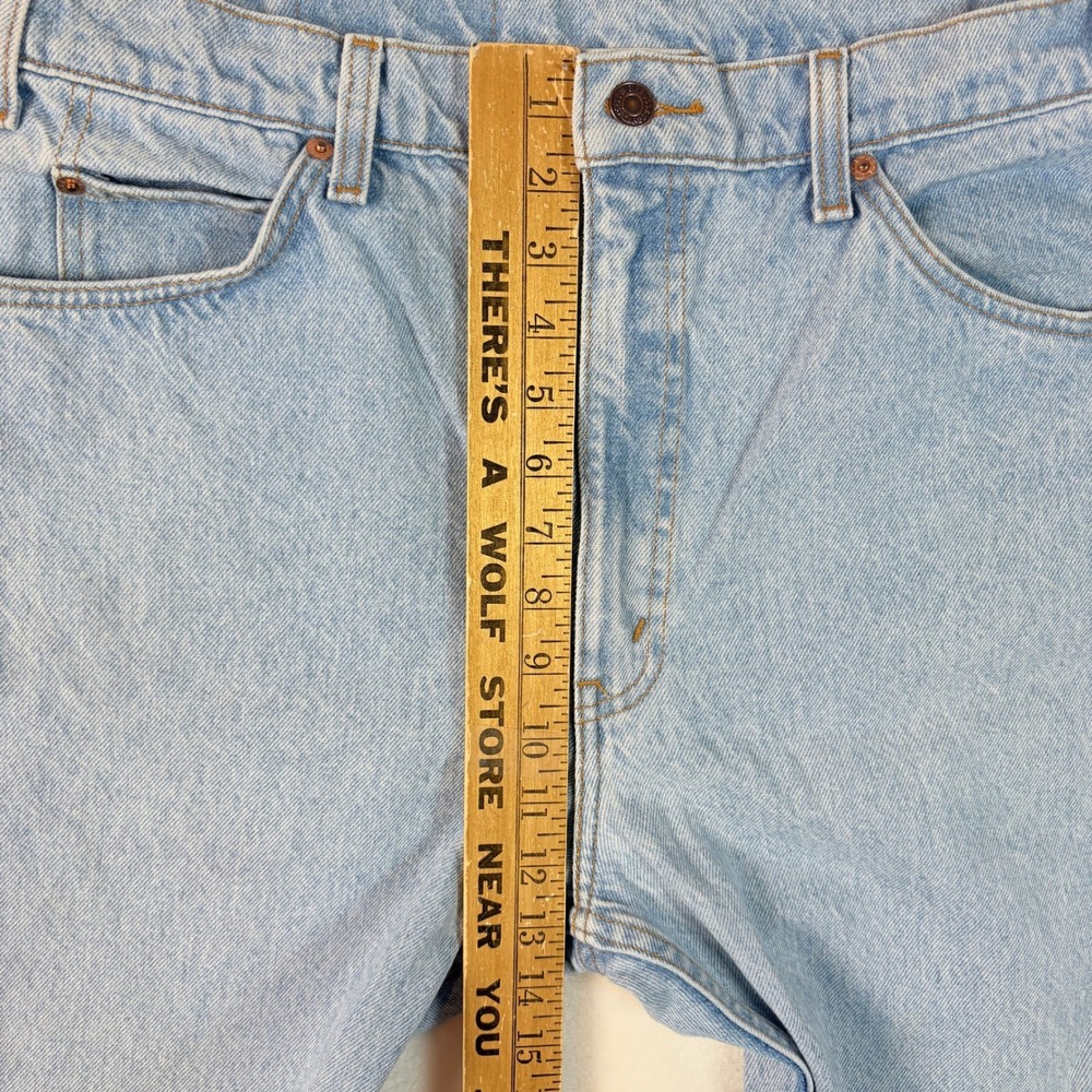 Levi's 505 Jeans Mens 38x30 Light Blue Good Vintage Orange Tab Straight Leg 90s - Picture 3 of 15